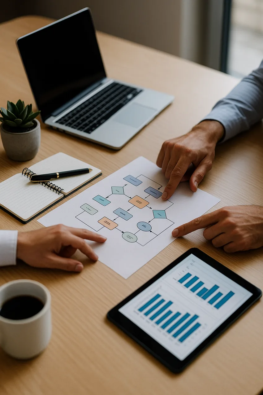 Análisis colaborativo de procesos y resultados empresariales